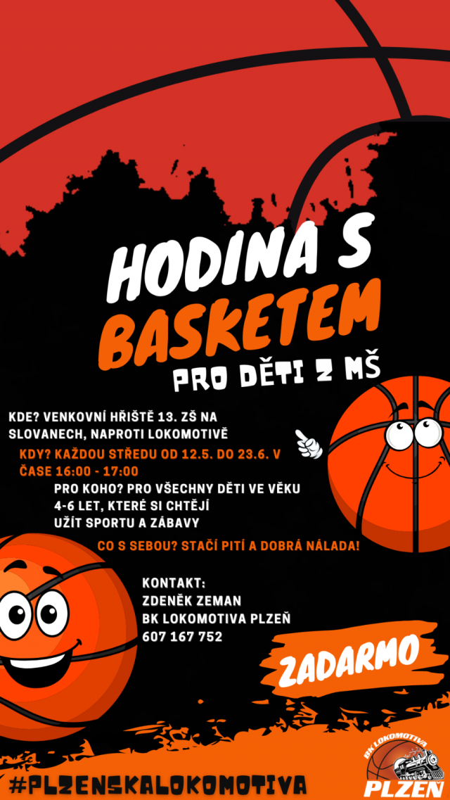 Hodina s basketbalem pro děti z MŠ