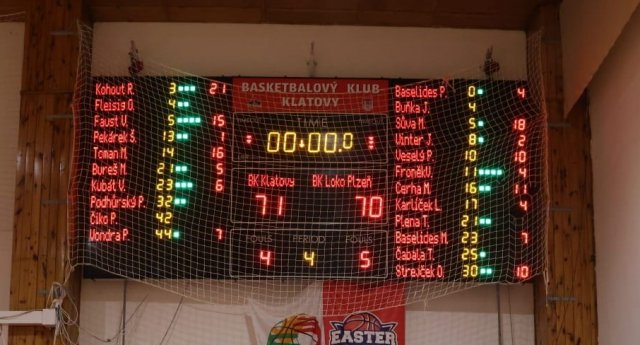 Smolná prohra mužů B v Klatovech