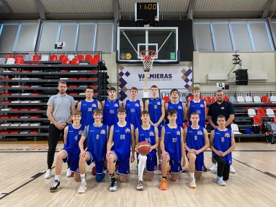 Plzeňští kadeti reprezentovali Česko na turnaji Evropské mládežnické basketbalové ligy v Lotyšsku s bilancí 2-2