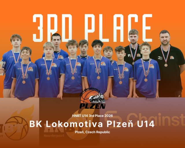 Mladší žáci U14 přivezli 3. místo z turnaje z Nizozemska